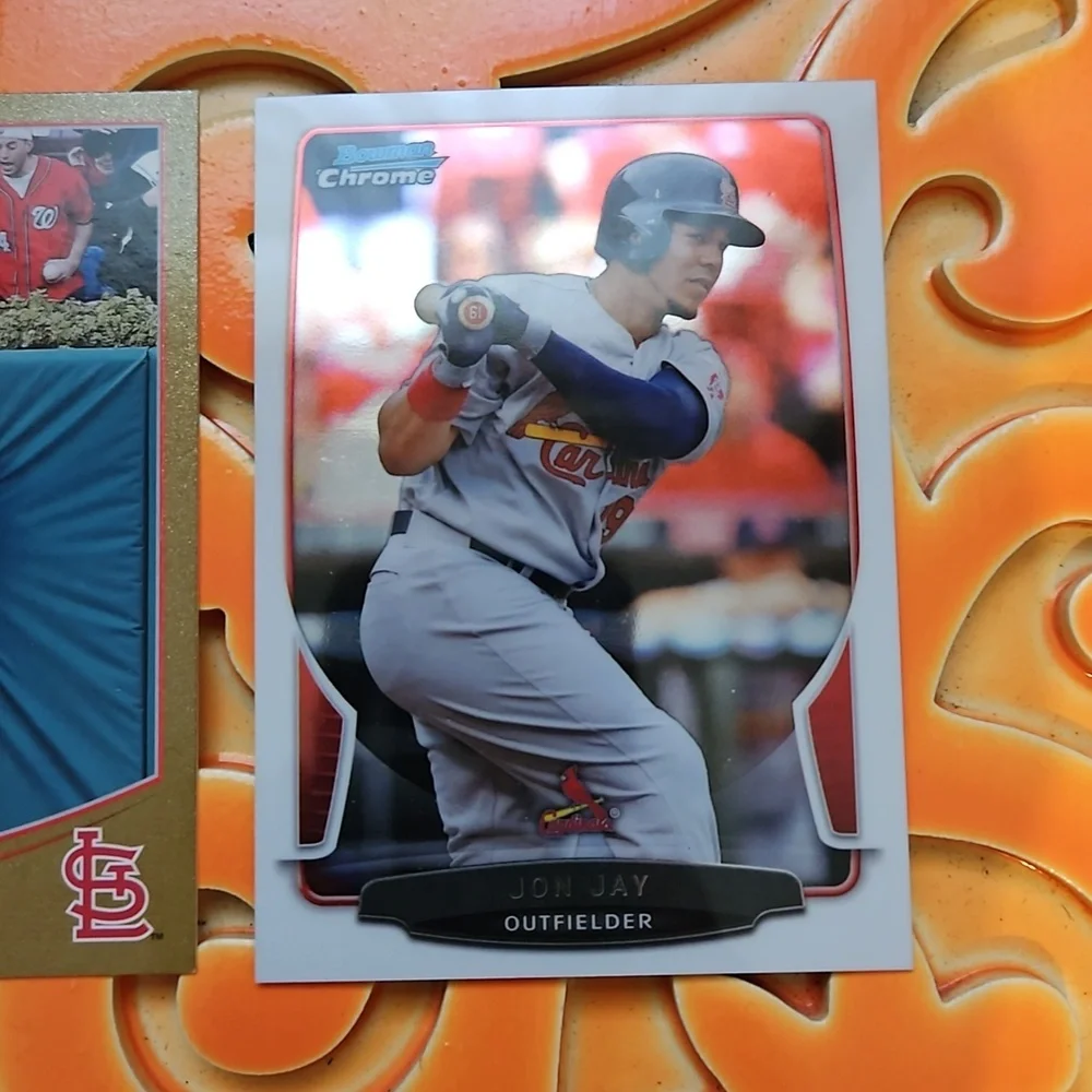 Topps Carlos Beltran Saint Louis Cardinals #224 Gold Foil and #148 Platinum 2 Pk